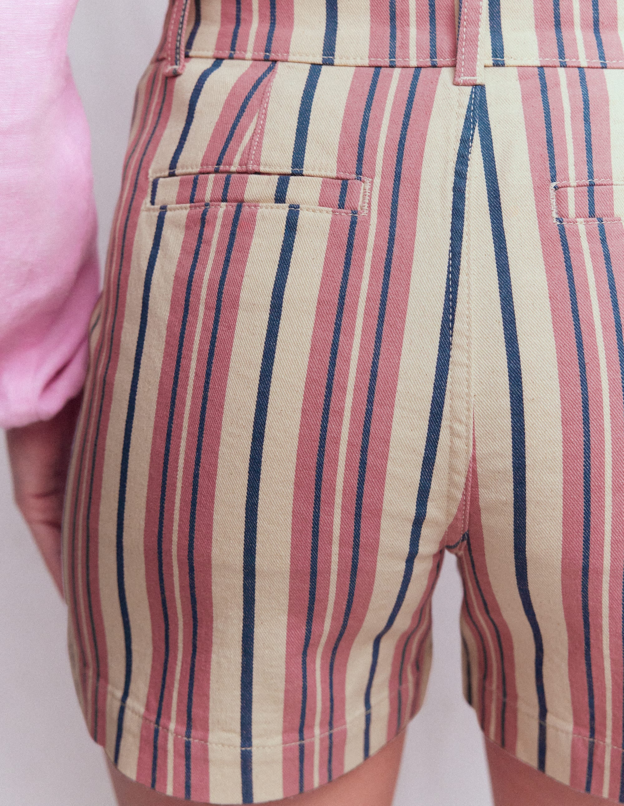 Primrose Jeansshorts-Rosa mit Streifen - Image 5