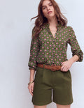 Short chino-Vert des bois