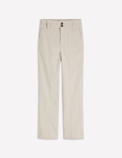 Pantalon chino droit-Lait d'amande-6