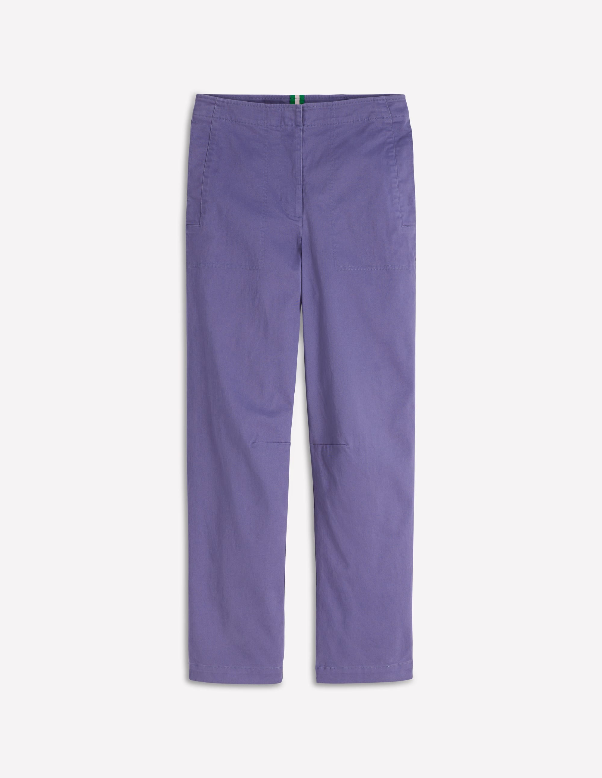 Barrel Leg Chino Trousers-Purple Thistle - Image 6
