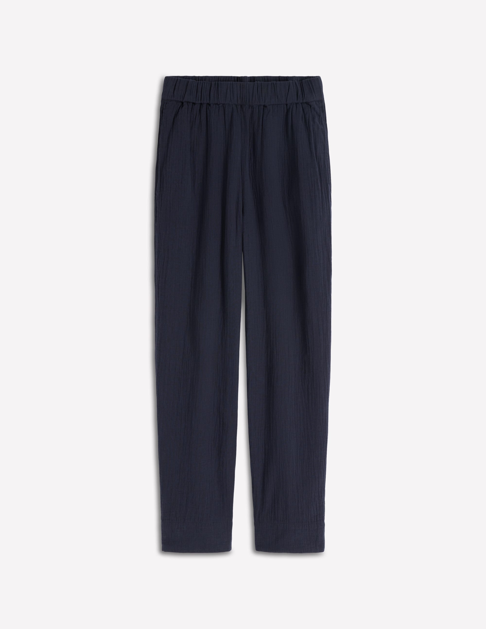 Verkürzte Doppeltuch-Hose-Marineblau - Image 6