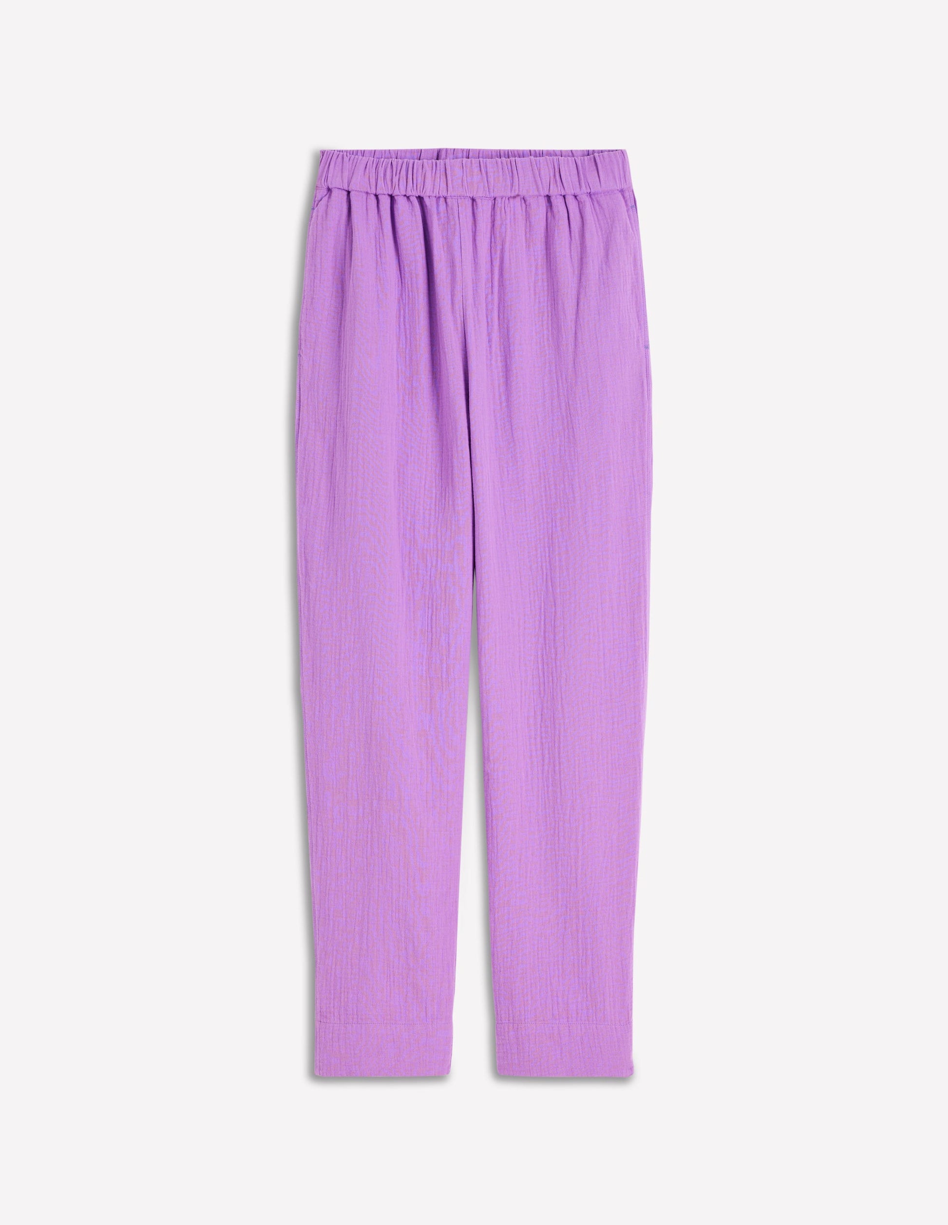 Verkürzte Doppeltuch-Hose-Amethyst-Lila-5