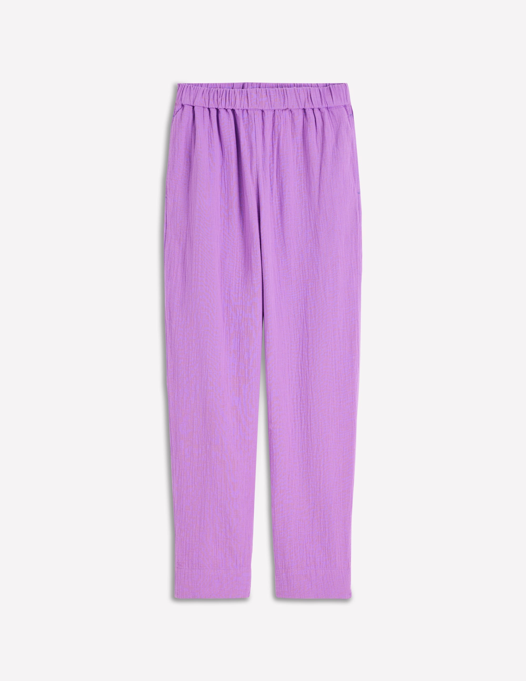 Verkürzte Doppeltuch-Hose-Amethyst-Lila - Image 5