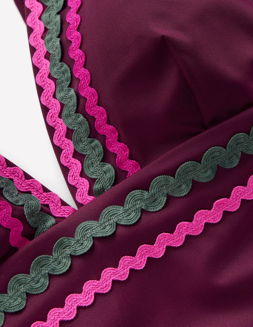 Porto Badeanzug mit V-Ausschnitt-Schokobeere-6