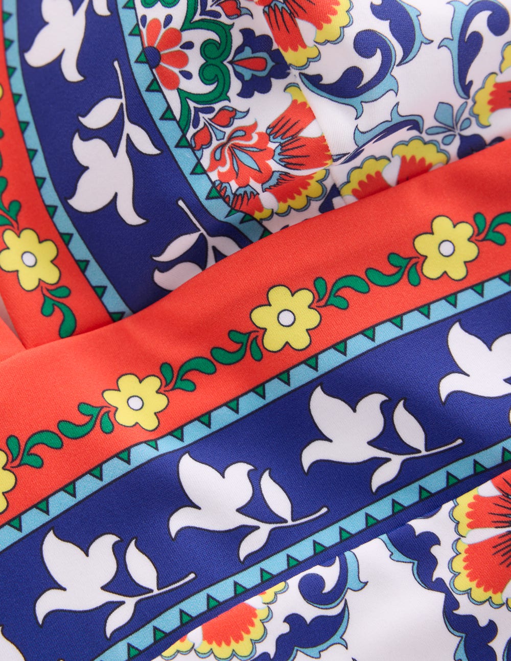 Maillot de bain col V Porto-Multi, motif Ornamental Treillis-6