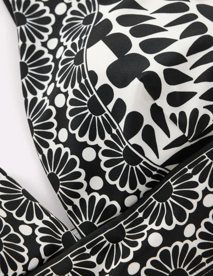 Porto Bikinioberteil-Schwarz, Geo-Stempel-6