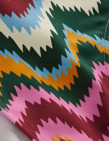 Klassische Bikinihose-Bunt, Zickzack-Welle-6