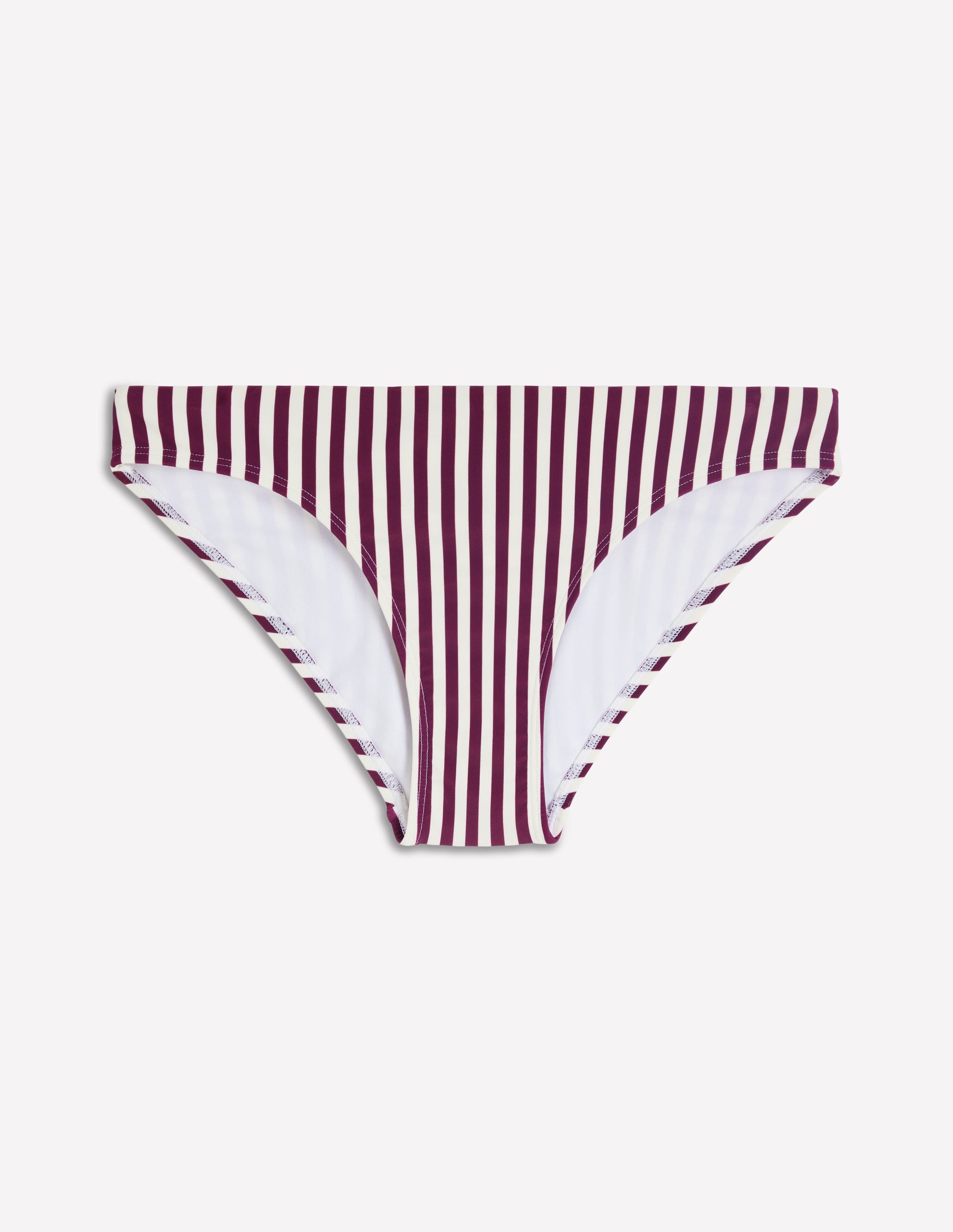 Klassische Bikinihose-Schokobeere, Naturweiß Streifen - Image 5