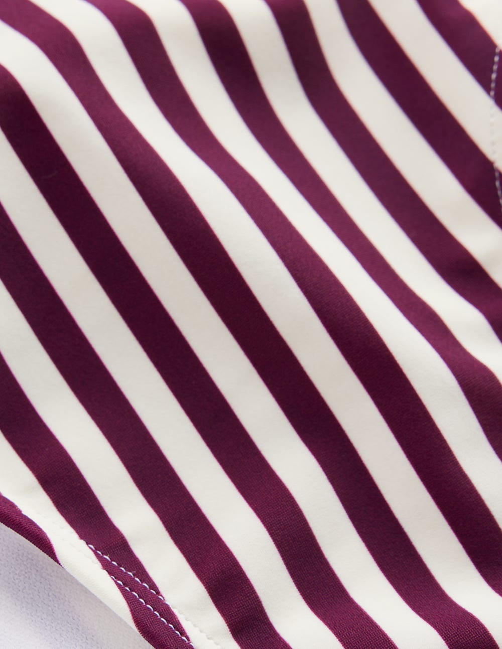 Klassische Bikinihose-Schokobeere, Naturweiß Streifen - Image 6