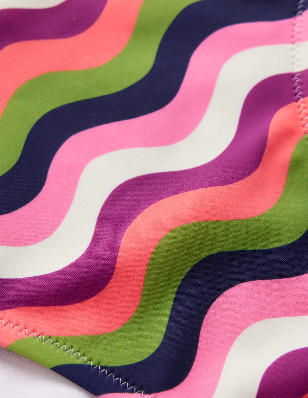 Klassische Bikinihose-Bunt, Gewellte Streifen - Image 7