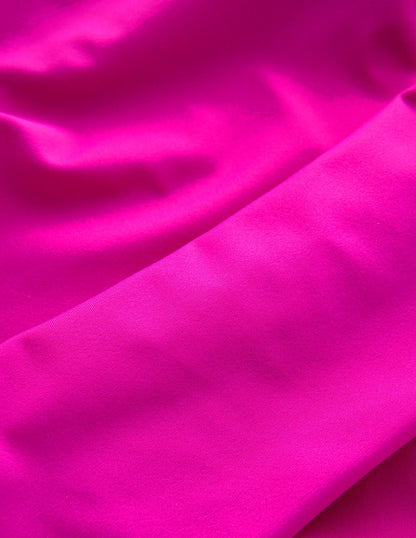 Mykonos Badeanzug mit tiefem V-Ausschnitt-Helles Fuchsia-7