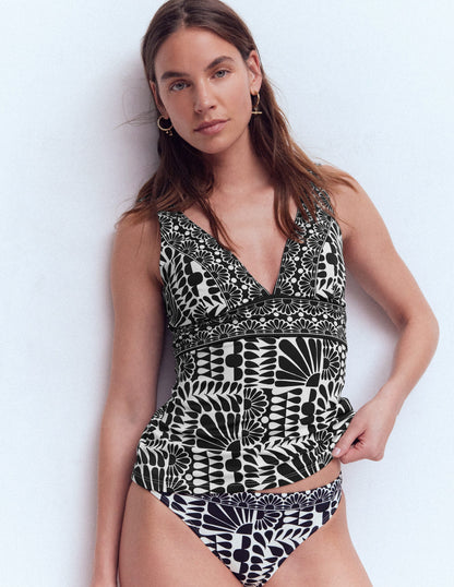 Porto Tankinioberteil-Schwarz, Geo-Stempel-4