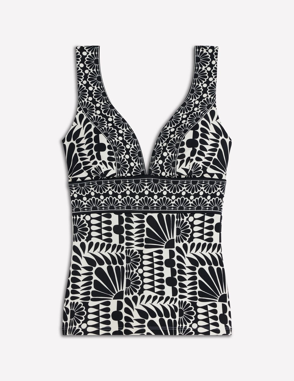 Top de tankini Porto-Noir, motif Geo Stamp - Image 5