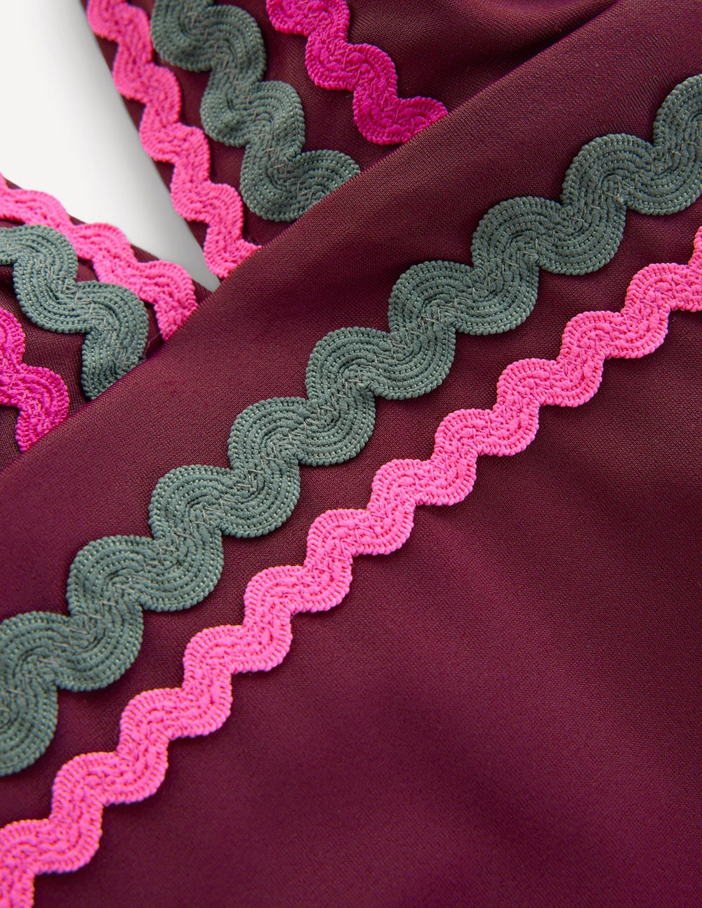 Porto Tankinioberteil-Schokobeere, Zackenlitze-6