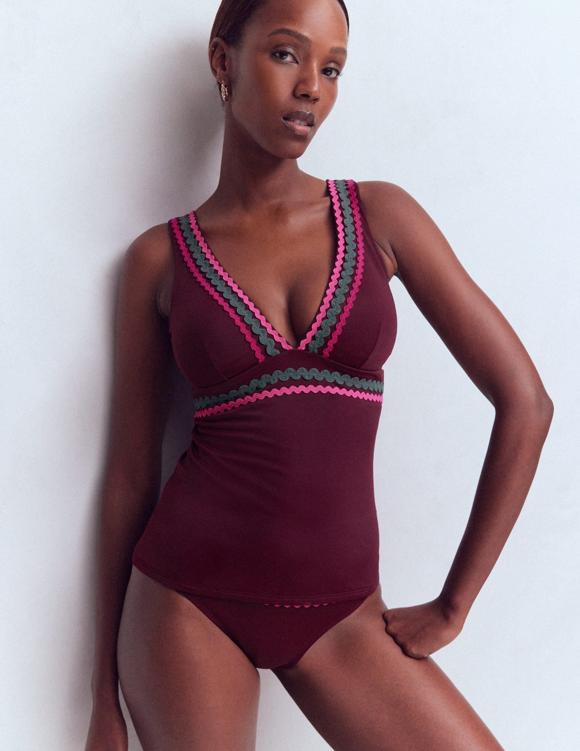 Top de tankini Porto-Aronia, zigzag - Image 1