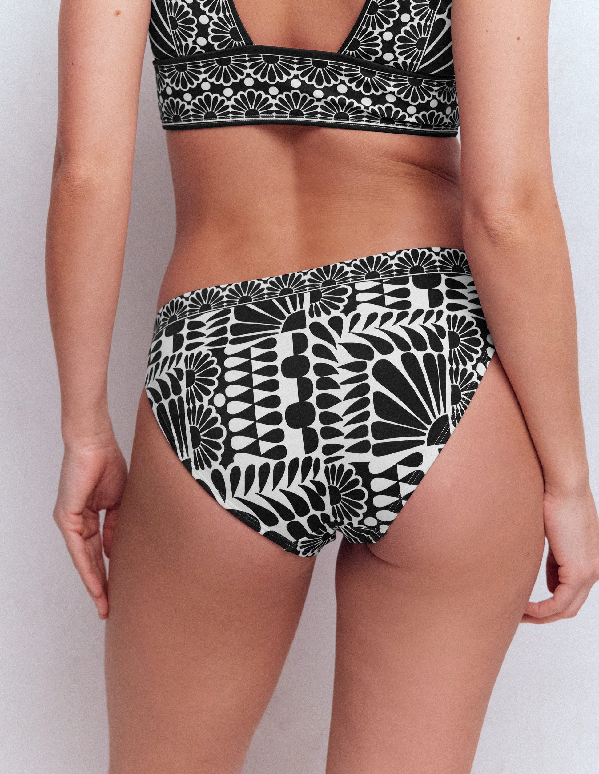 Porto Bikinihose-Schwarz, Geo-Stempel-3