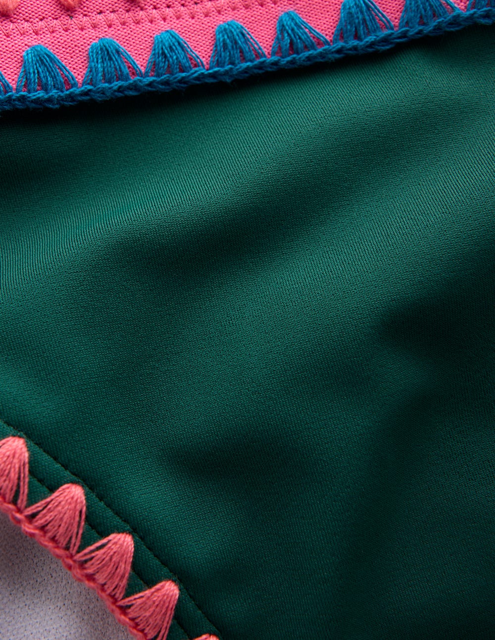 Porto Bikinihose-Mangrovengrün, Stickerei-9