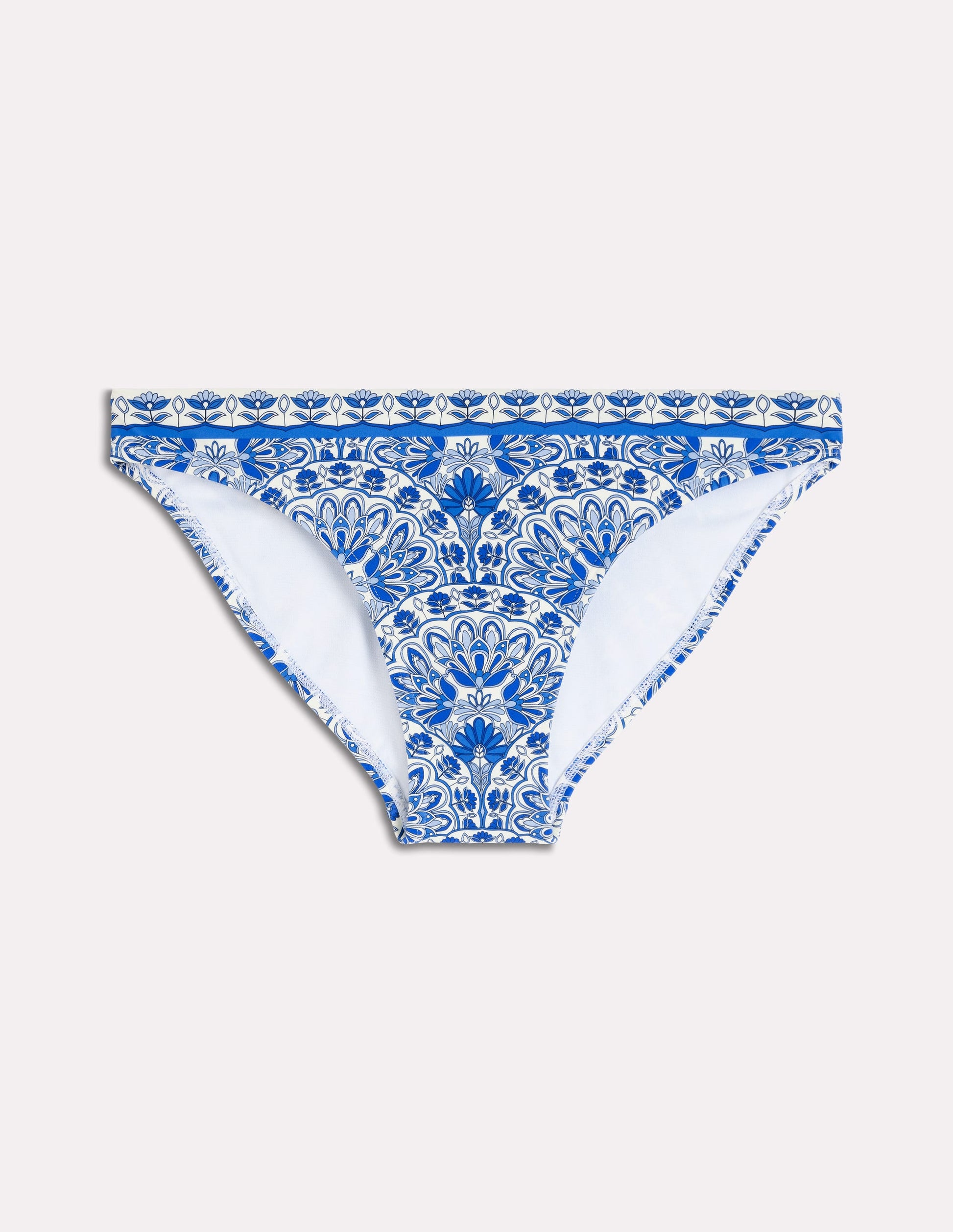 Porto Bikinihose-Blau, Aufwendige Terrasse-5