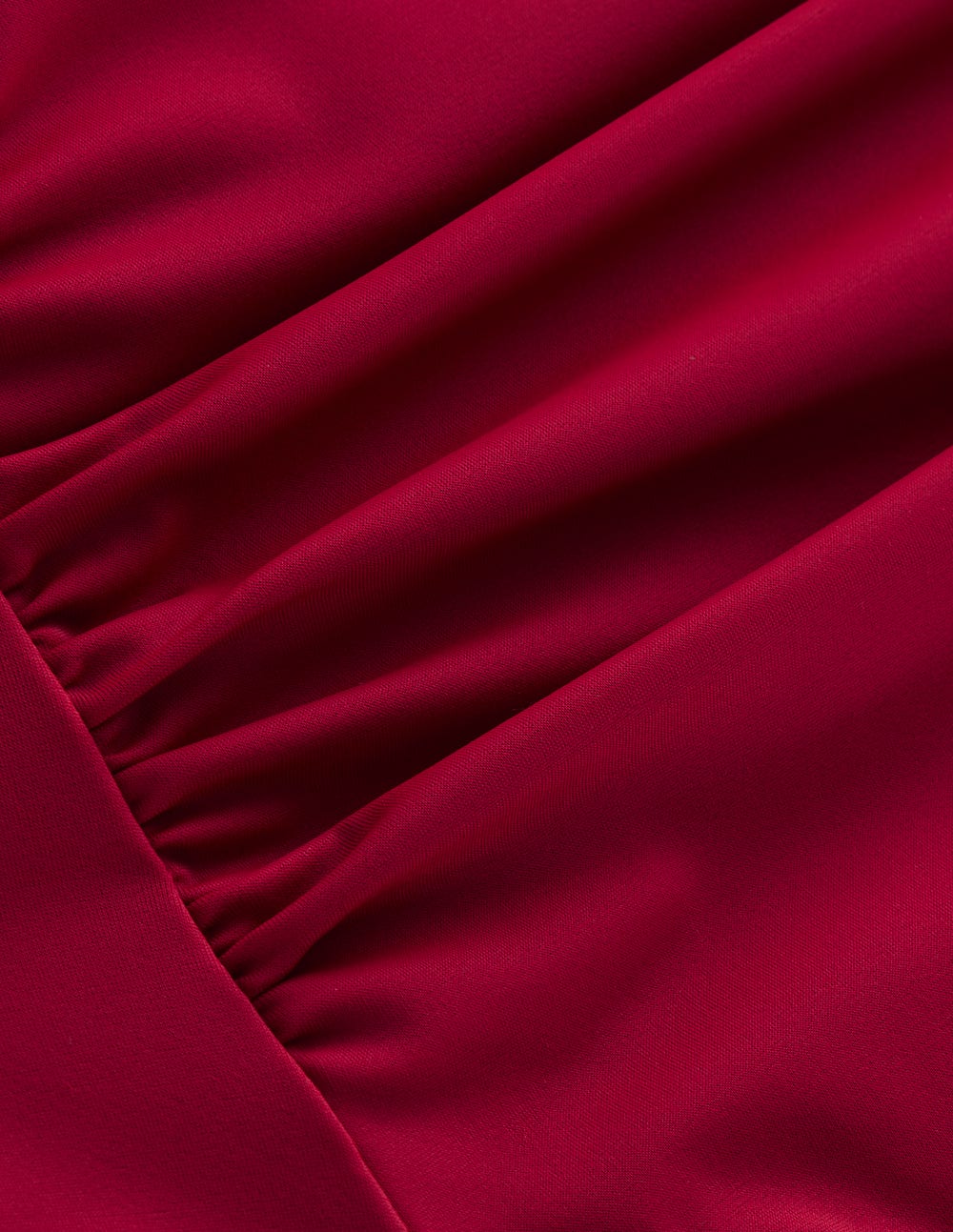 Kythira Geraffte Bikinihose-Feuriges Rot-6