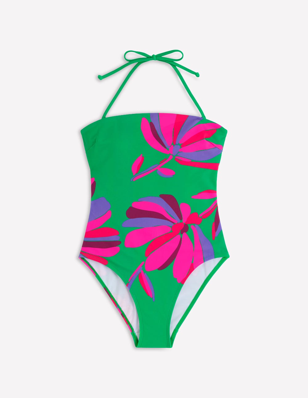 Paros Bandeau-Badeanzug-Grünes Tamburin, Gänseblümchen-Kaskade - Image 8