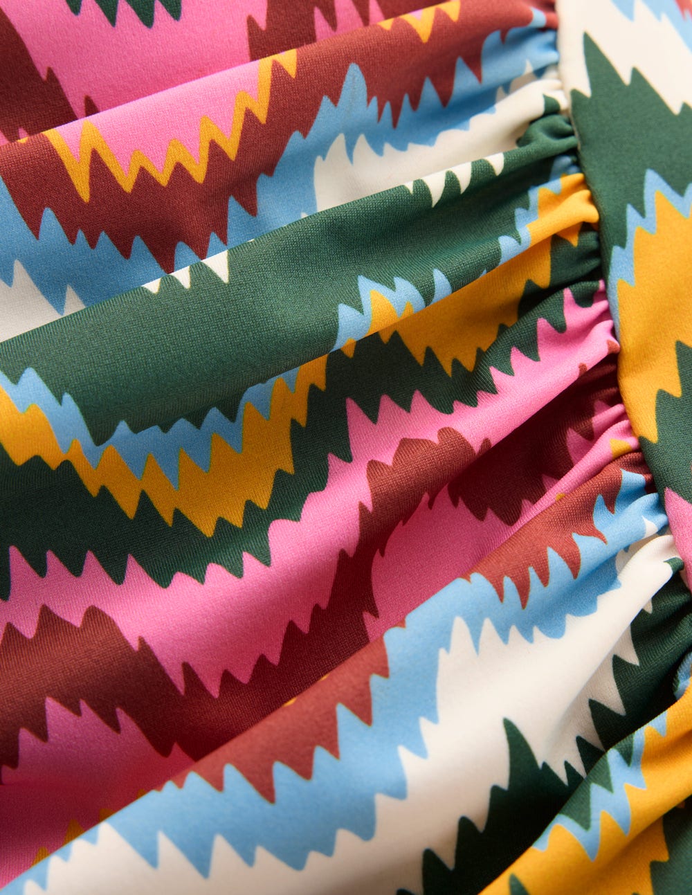 Kythira Geraffter Badeanzug-Bunt, Zickzack-Welle-7