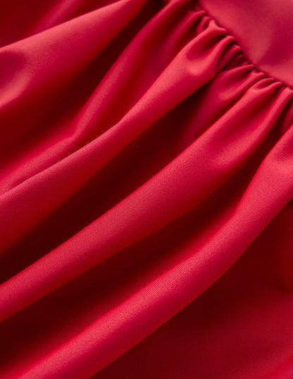 Kythira Geraffter Badeanzug-Feuriges Rot-7