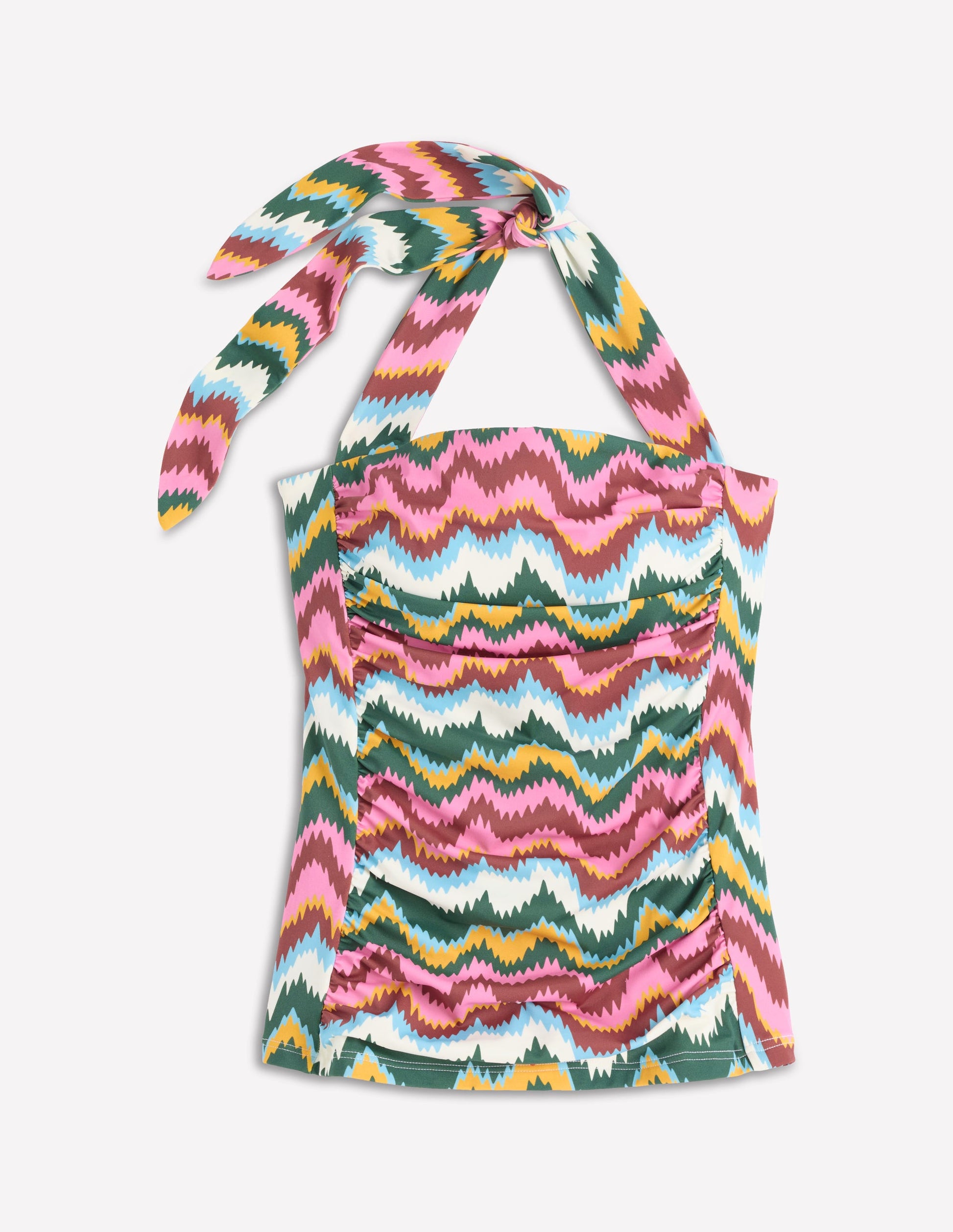 Kythira Geraffter Tankini-Bunt Zickzack-Welle-6