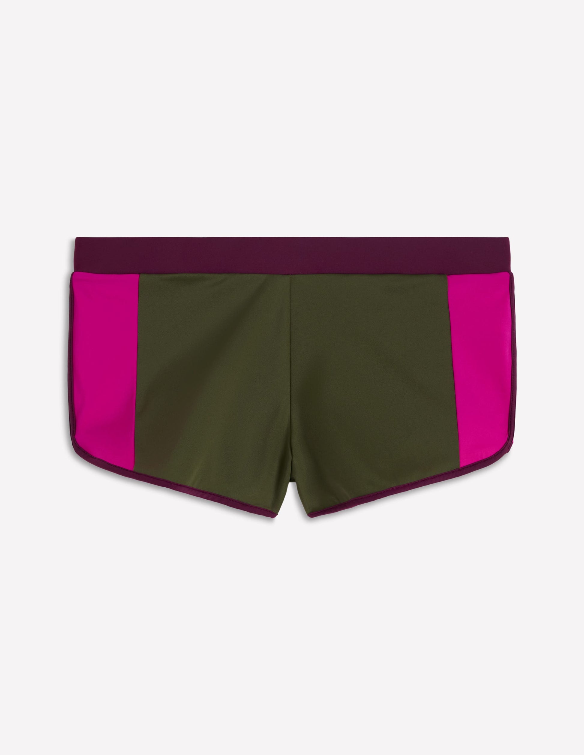 Badeshorts-Khaki, Blockfarben-5