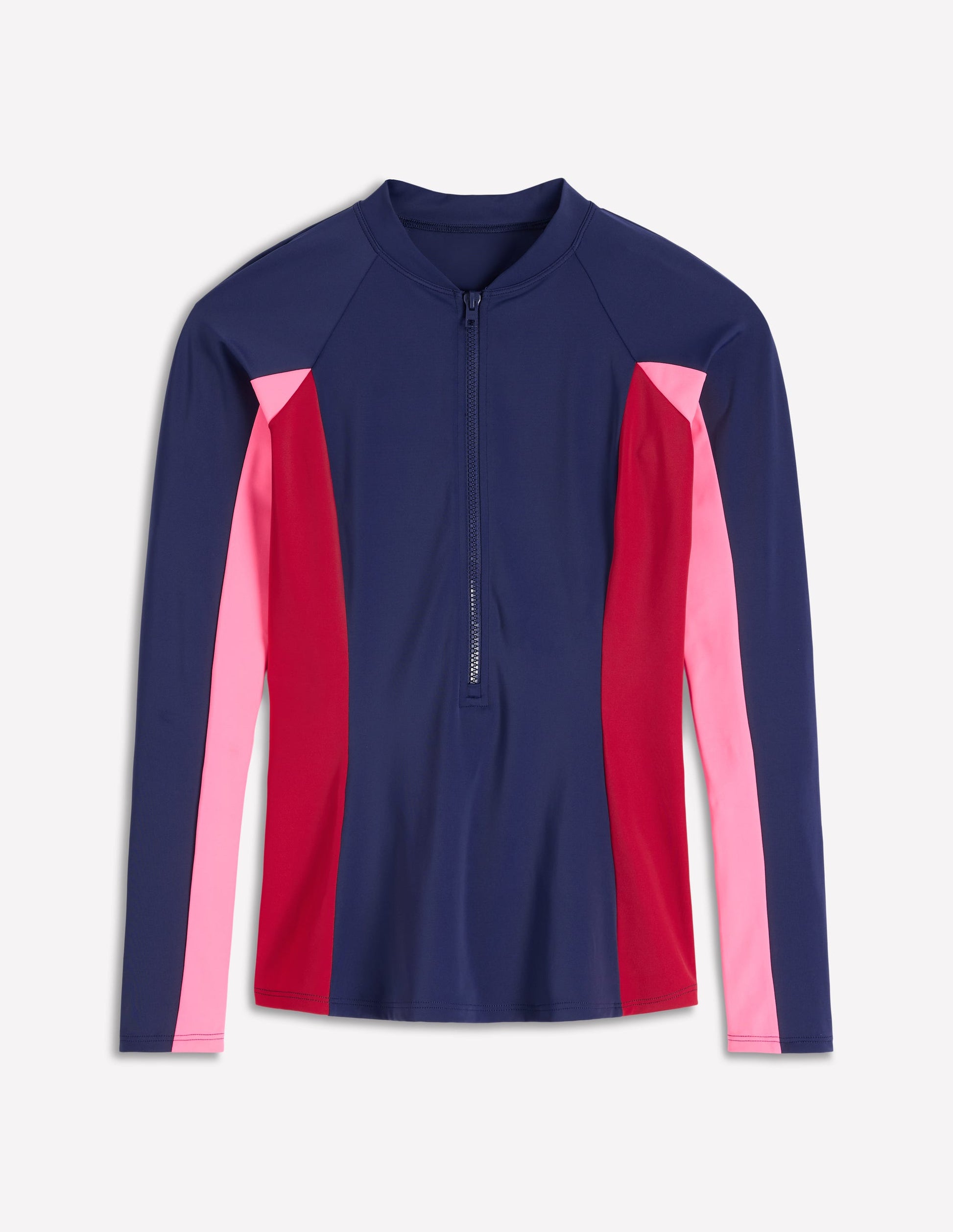 Raglan-Badeshirt mit Sonnenschutz-Ecru/Chalky Pink Stripe-5