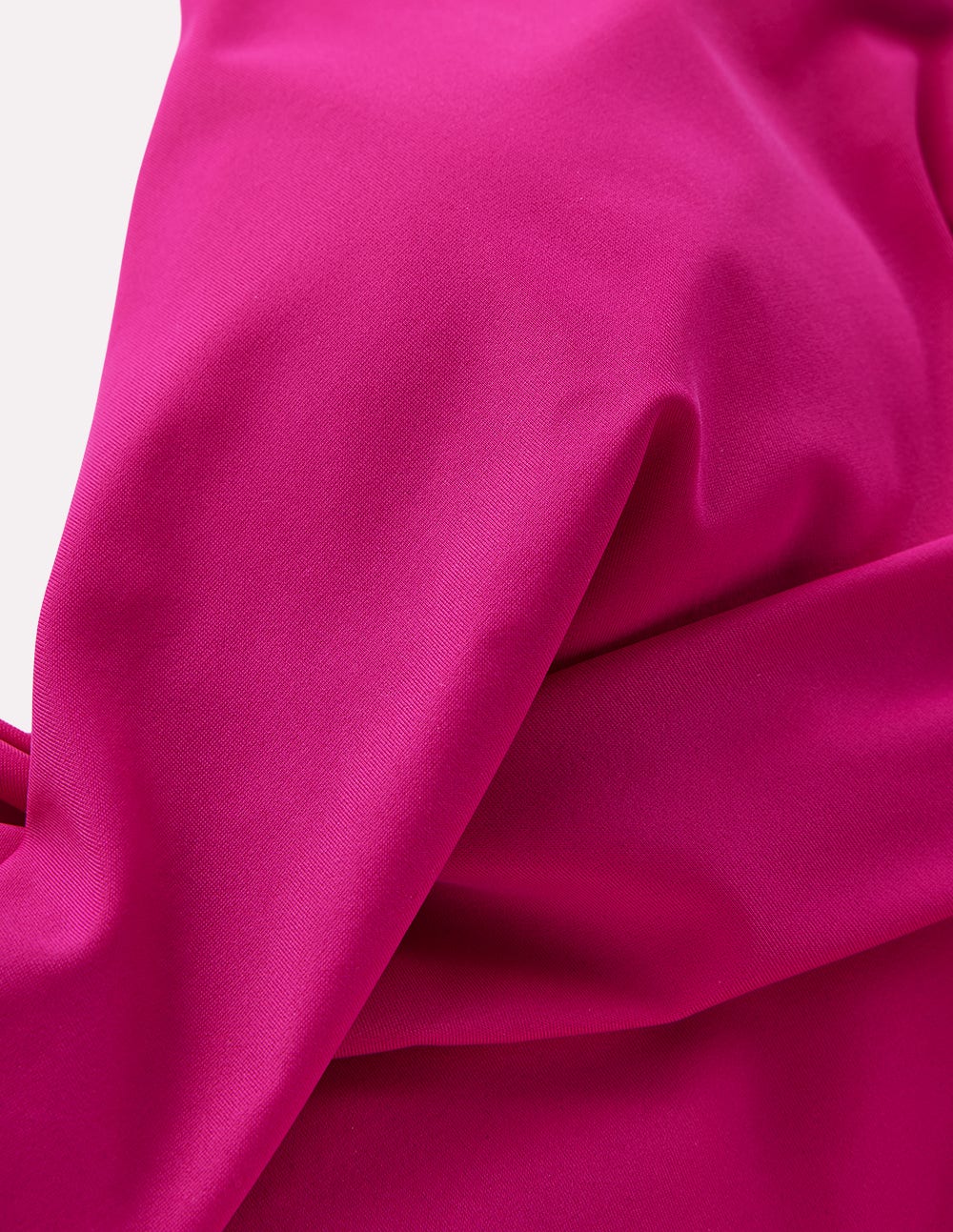 Badeanzug in Wickeloptik-Helles Fuchsia