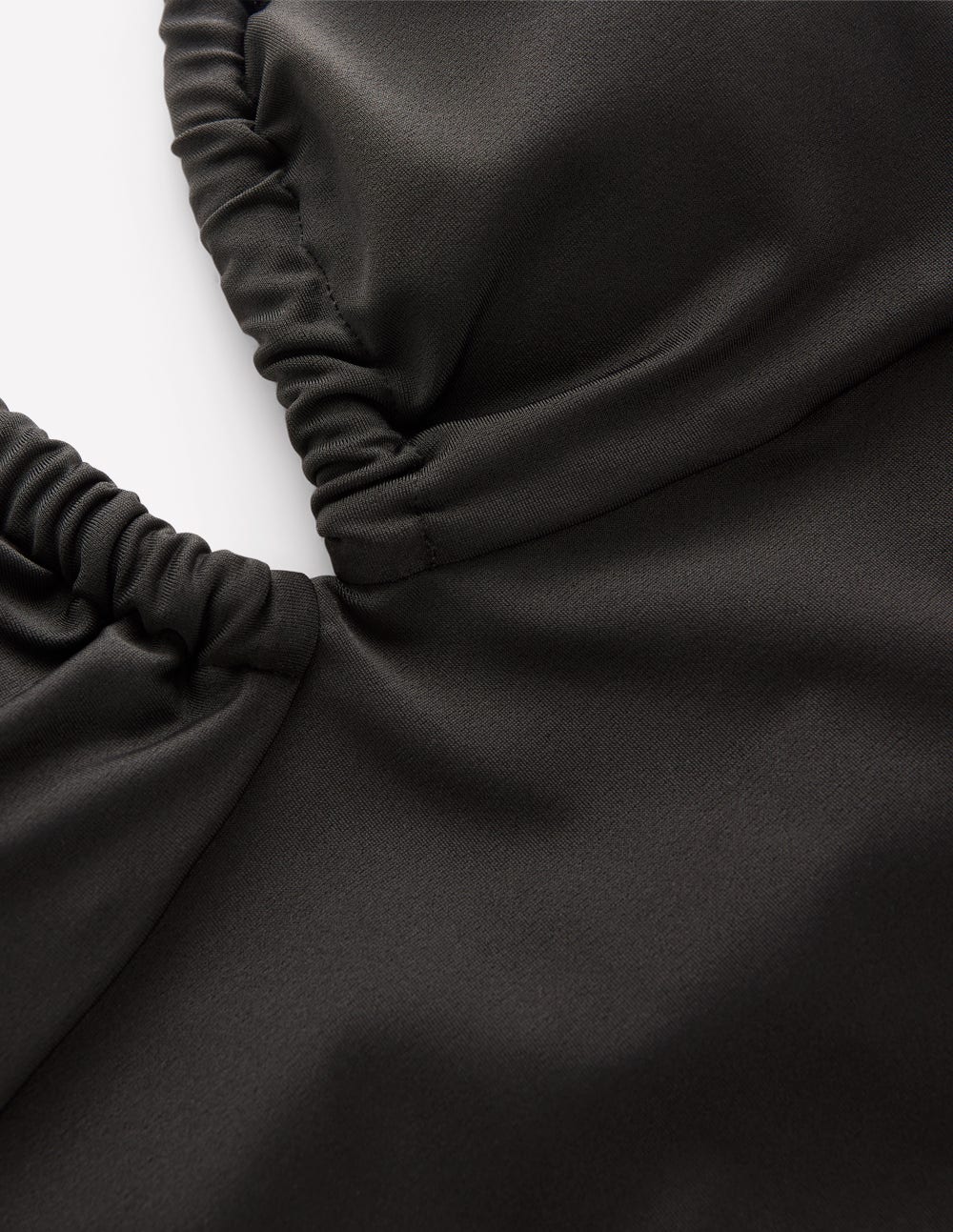 Minori Neckholder-Badeanzug zum Binden-Schwarz-7