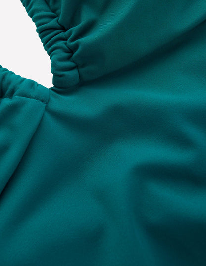 Maillot de bain Minori dos-nu à nœud-Vert pacifique-8