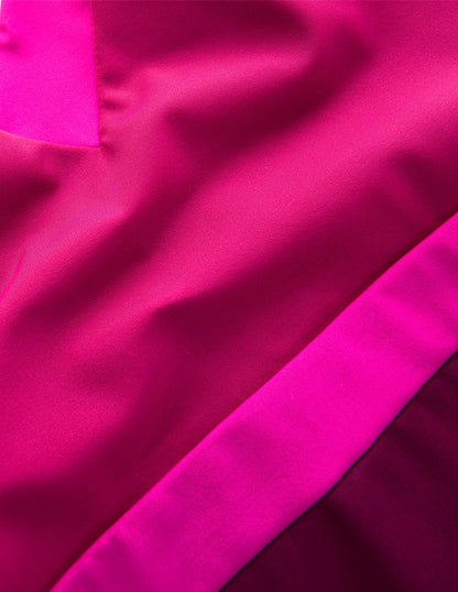 Campania Badeanzug mit gekreuzten Rückenträgern-Schokobeere Blockfarben-7