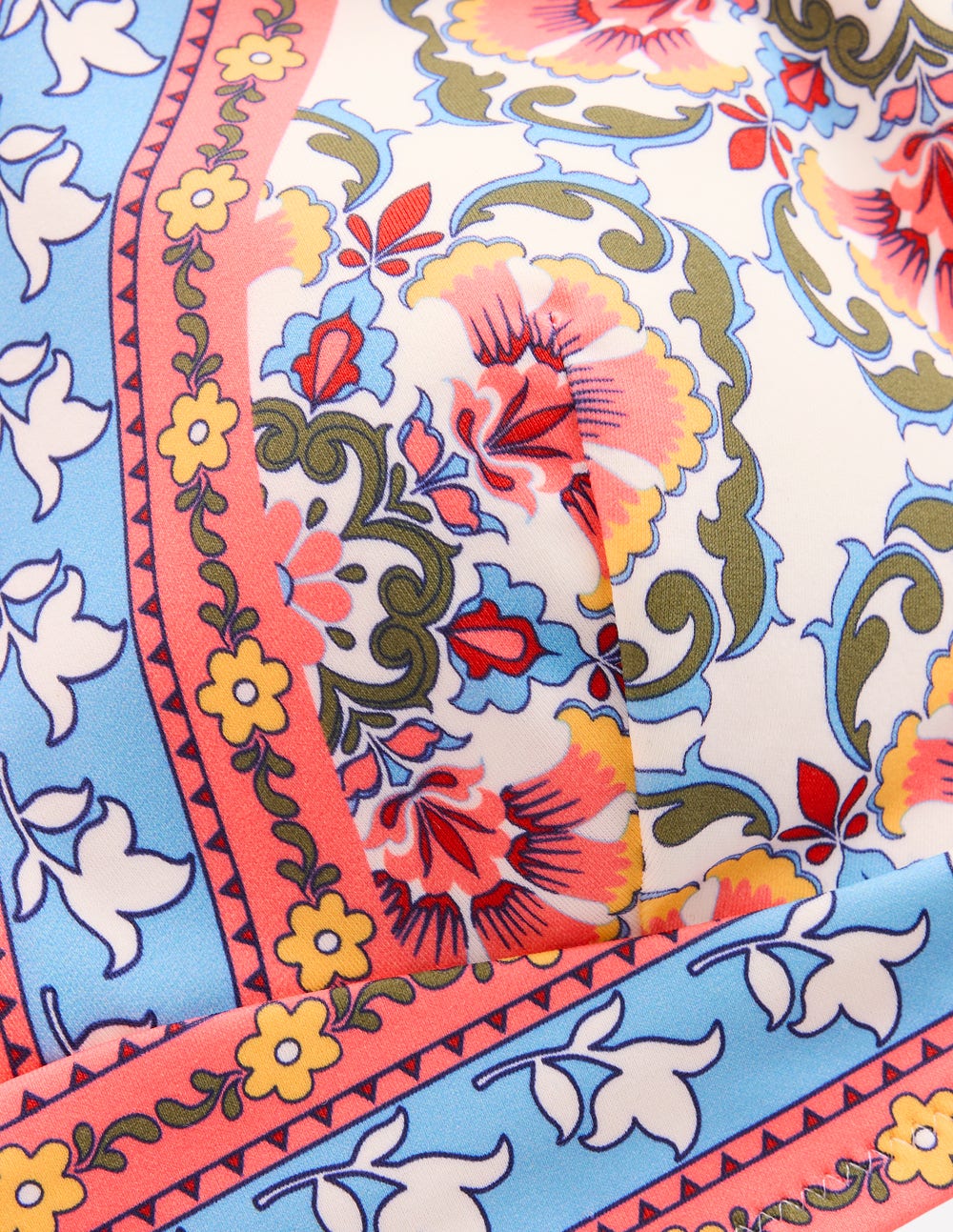 Haut de bikini Arles-Rose, motif Ornamental Trellis-7