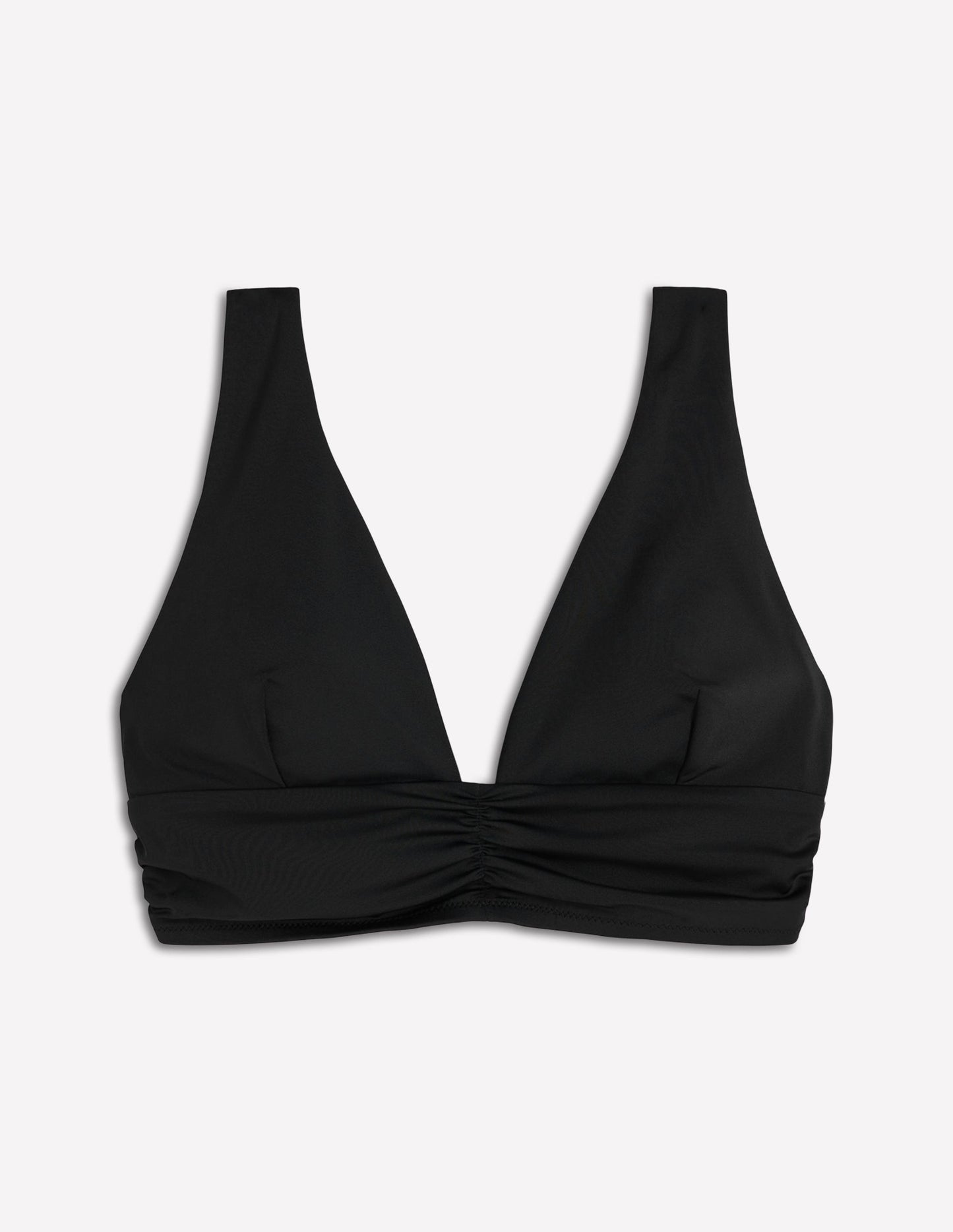 Mykonos Deep V Bikini Top-Black