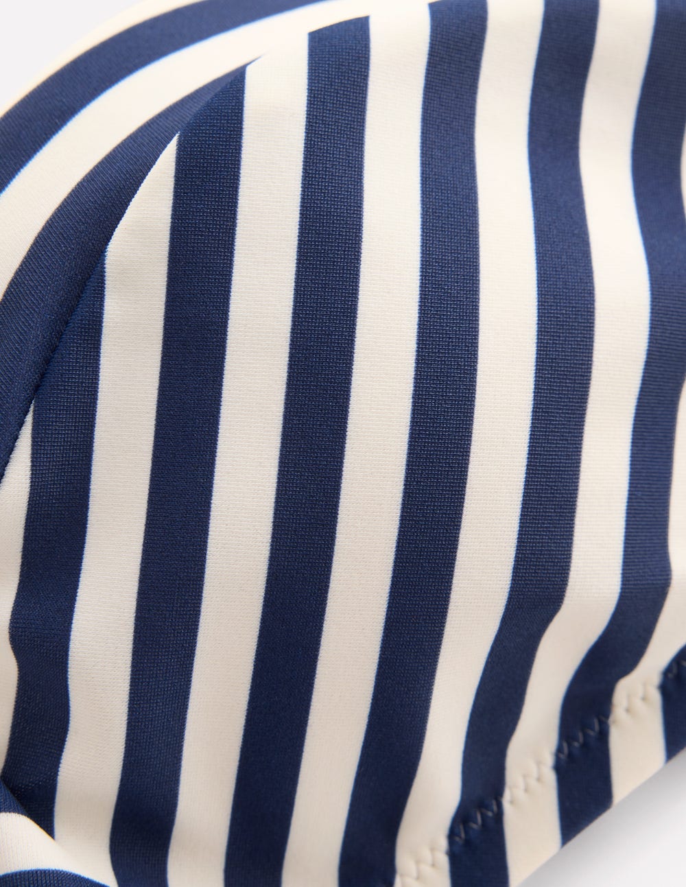 Bikinitop mit Herzausschnitt-Marineblau, Naturweiß Gestreift-6