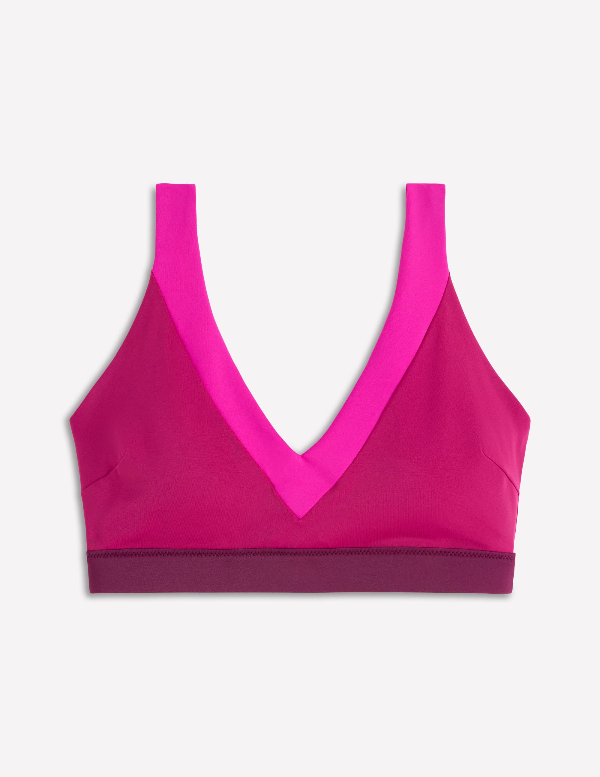Campania Bikinioberteil mit gekreuzten Rückenträgern-Fuchsia, Schokobeere - Image 6