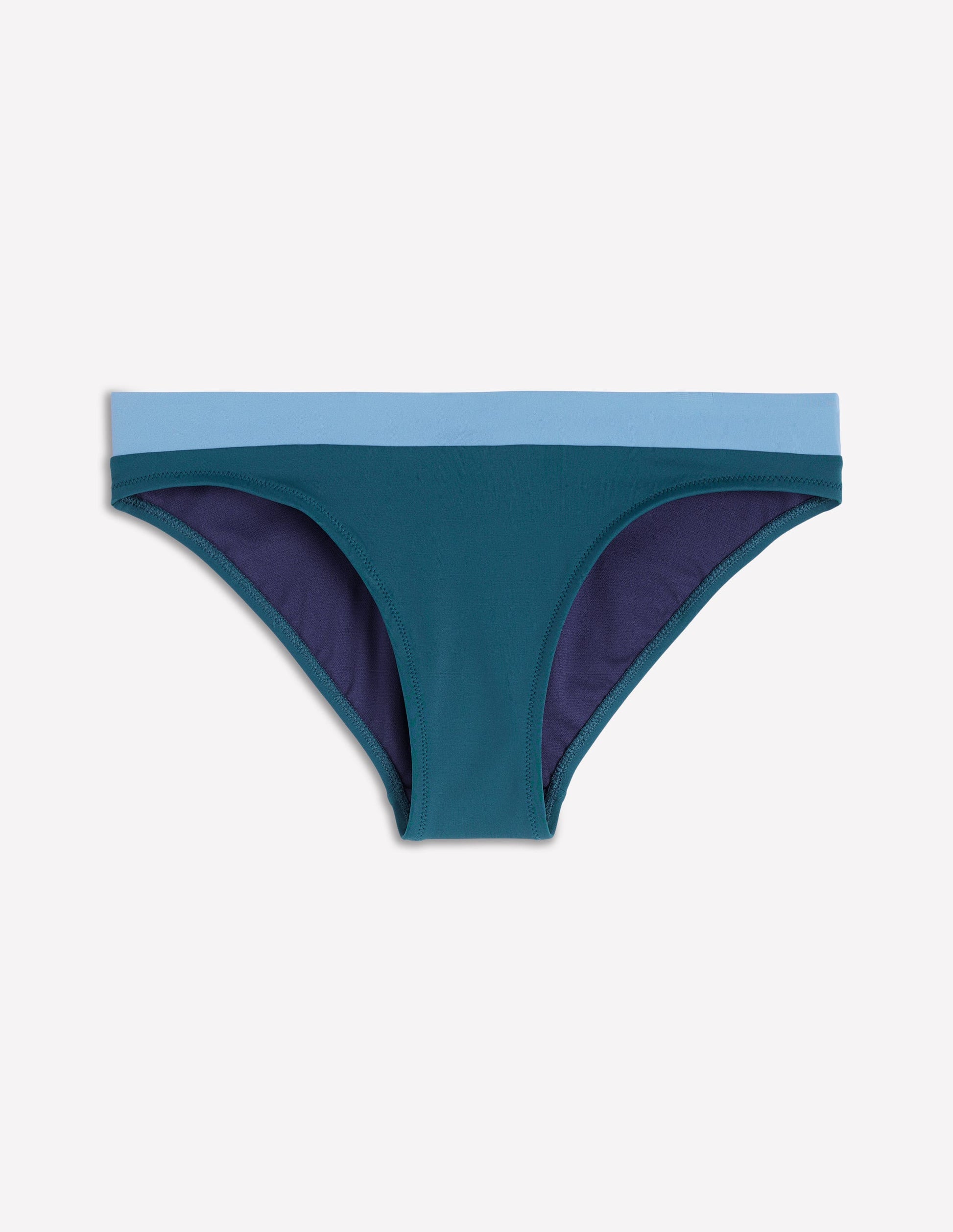Bikinihose mit Einsätzen-Marineblau, Grün, Blau Blockfarben-5