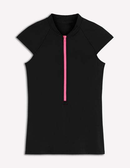 Badeshirt mit Flügelärmeln-Schwarz-6