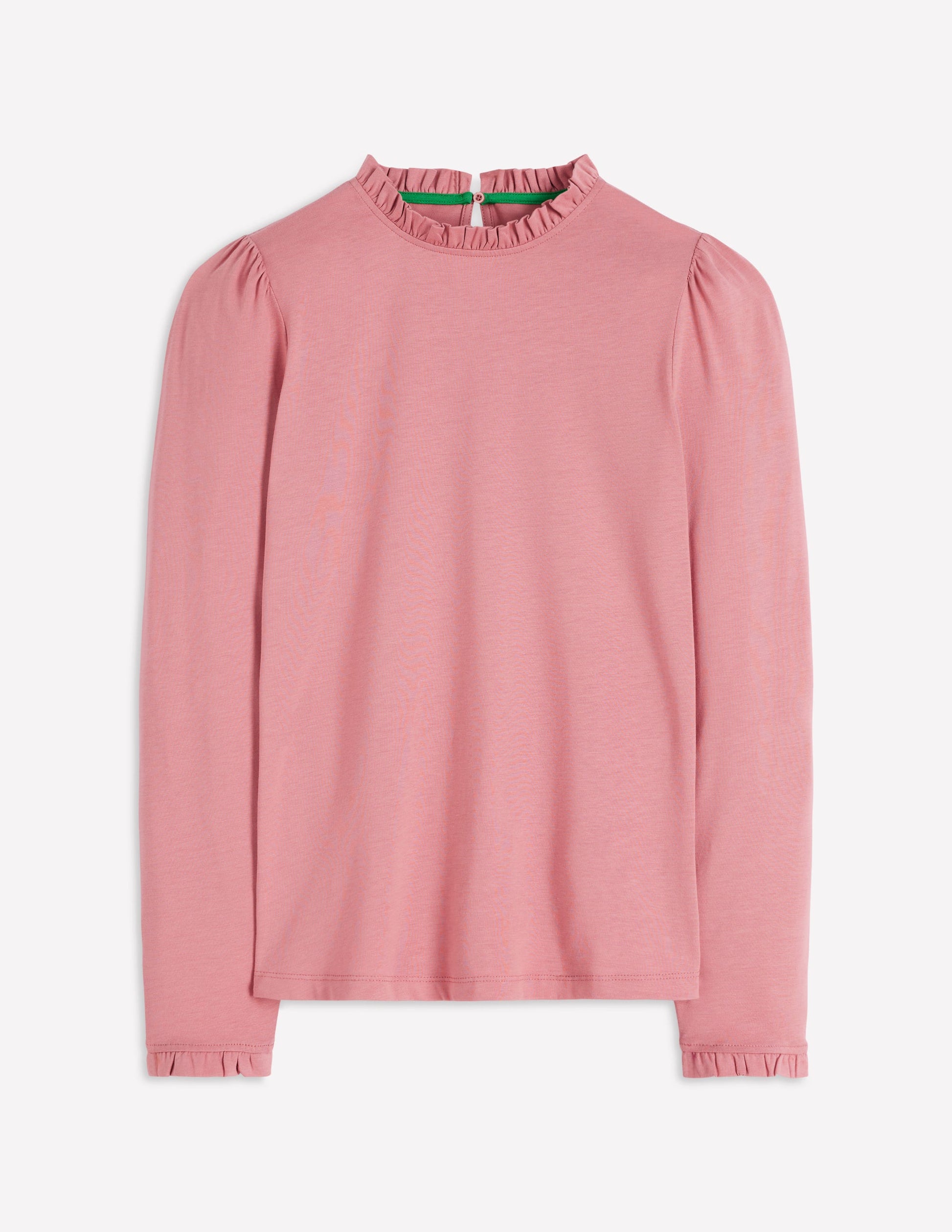 Superweiches Oberteil mit Rüschendetail-Vintagerosa-5