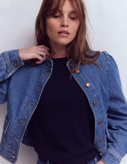 Superweiches Oberteil mit Rüschendetail-Vintagerosa-4