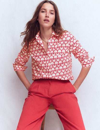 Sienna Baumwollhemd-Naturweiß, Herzkettenglied-4