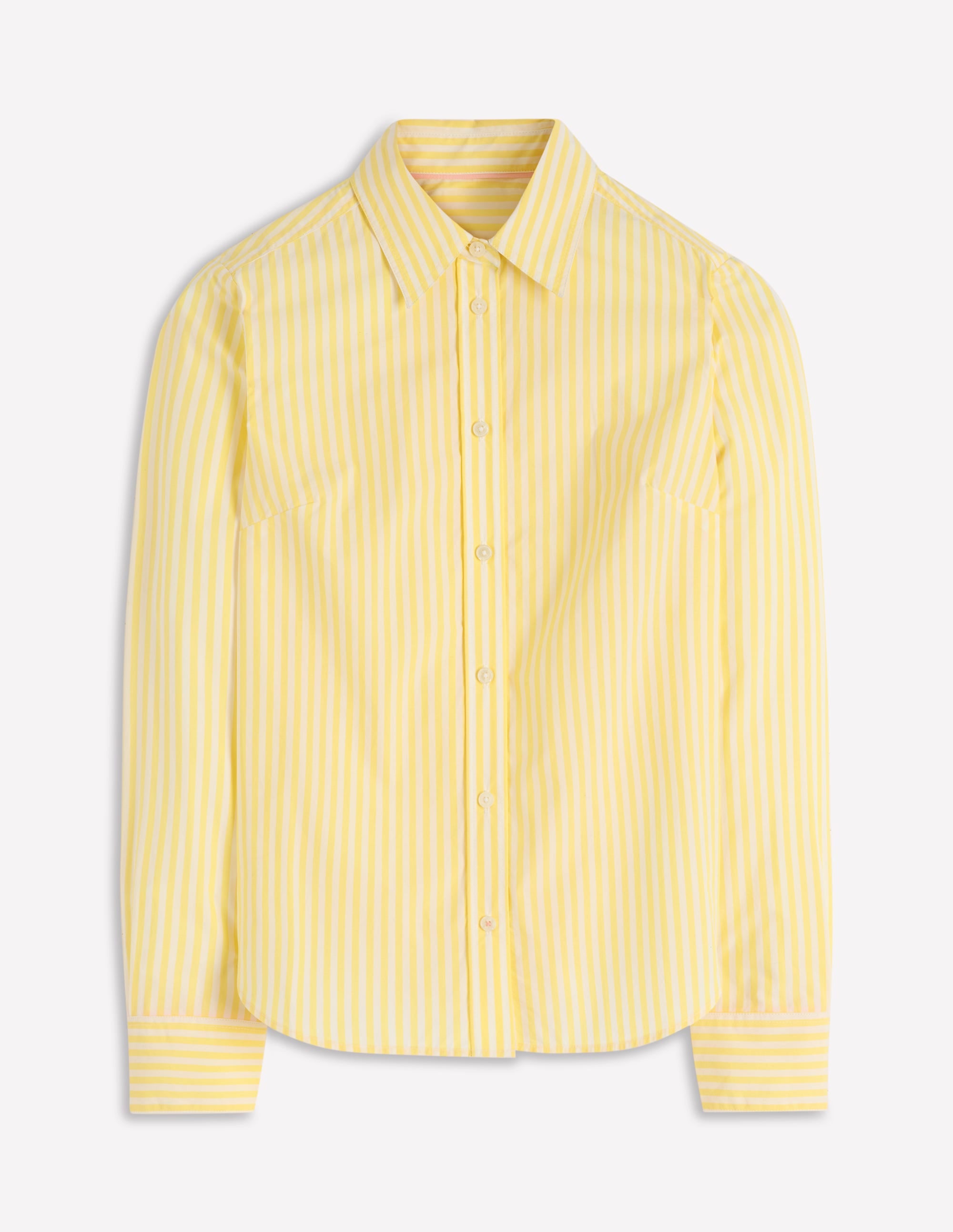 Chemise Sienna en coton-Rayé fin jaune - Image 7