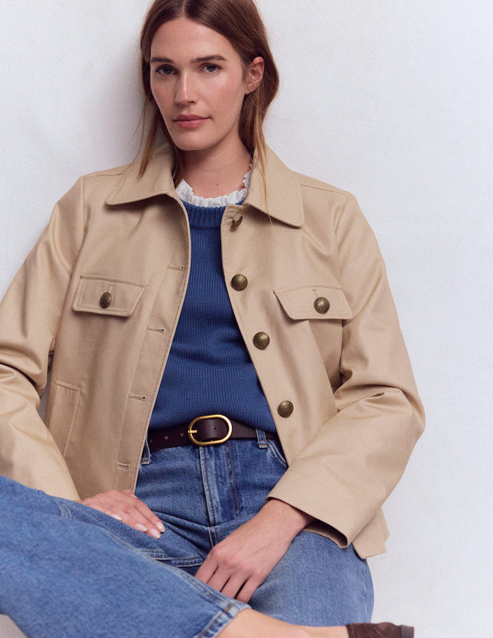 T-shirt volanté ultra-doux-Blanc