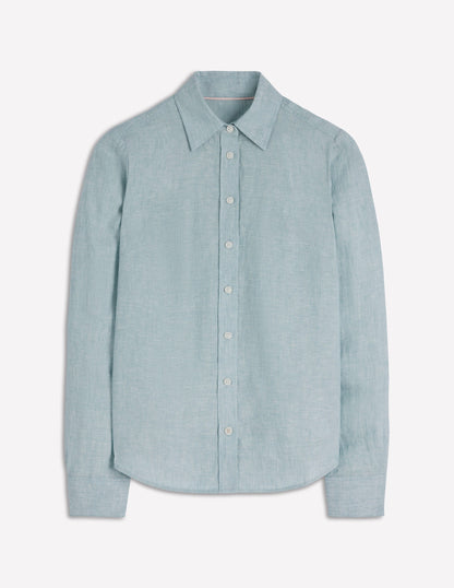 Sienna Leinenhemd-Turmalin Chambray-6