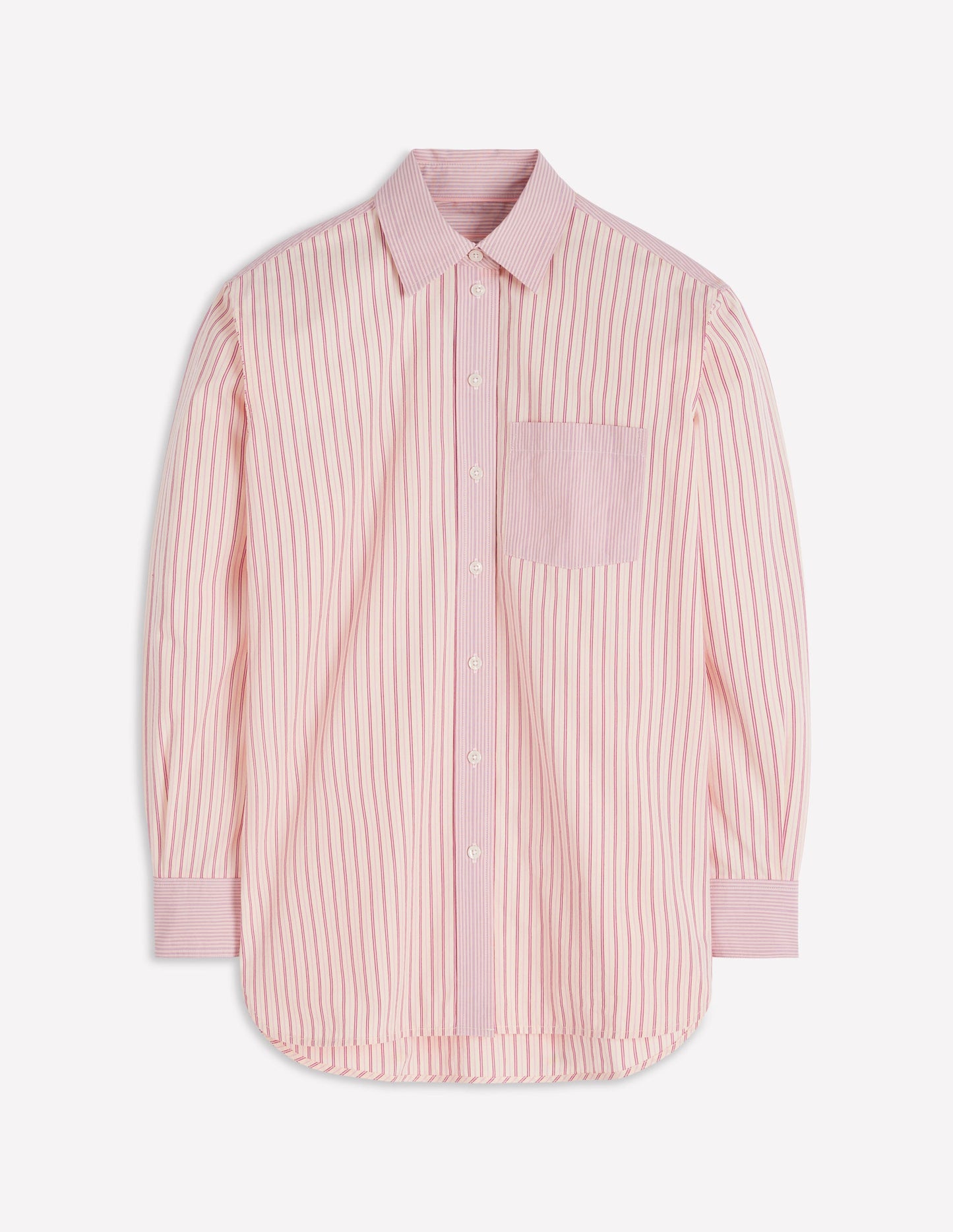 Chemise décontractée Sadie en coton-Rayé pêle-mêle rose