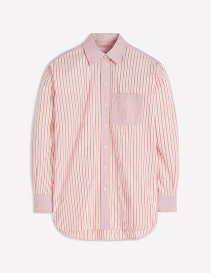 Chemise décontractée Sadie en coton-Rayé pêle-mêle rose-5