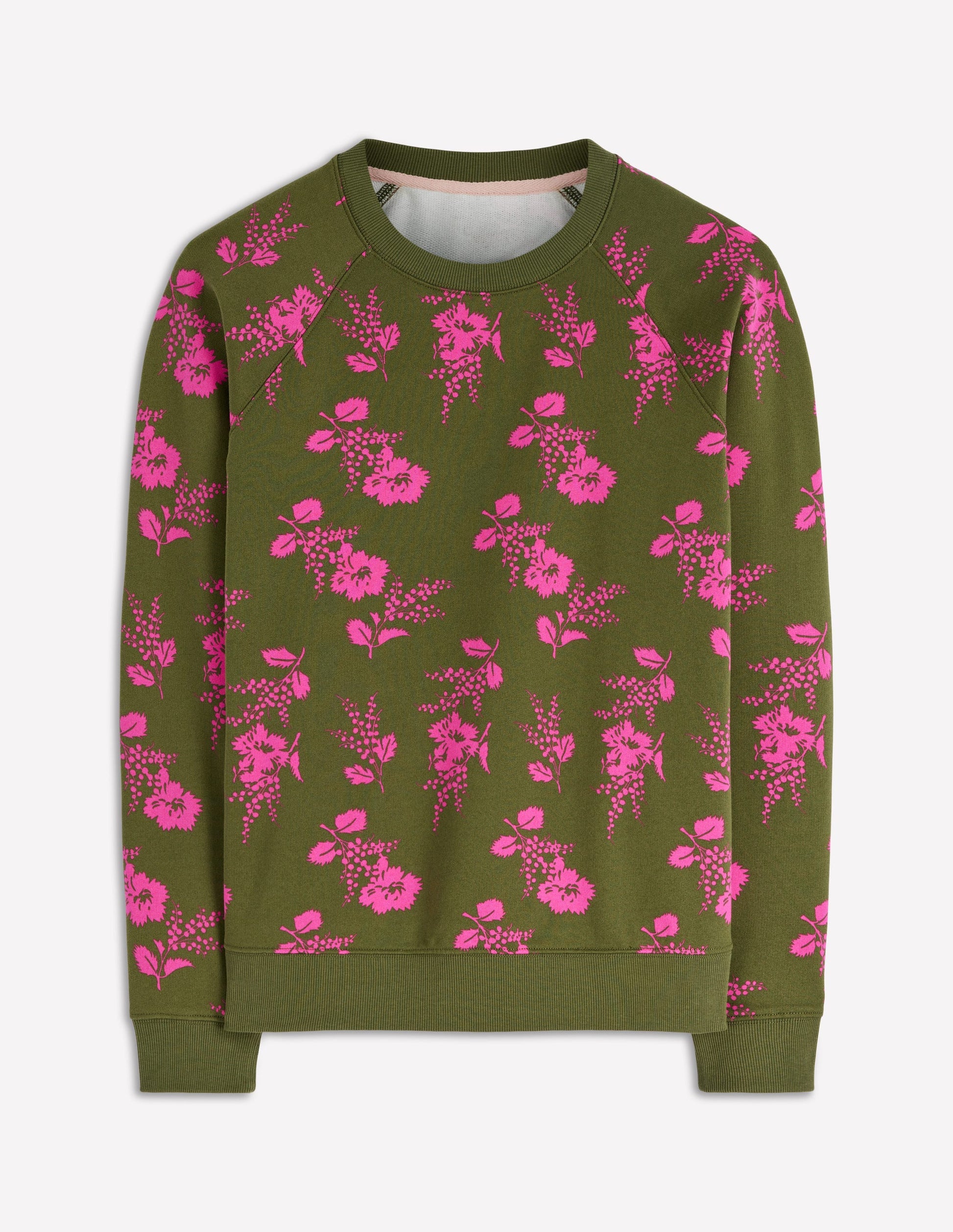 Sweat Rosa à imprimé-Éphémère, motif Blossomy Sprig moyen-4