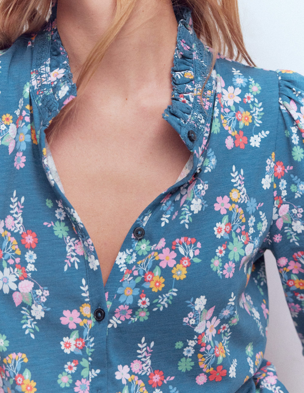 Chemise Effie à smocks-Motif Blossom Cluster - Image 2