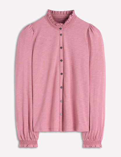 Effie Hemd mit gesmokten Details-Flieder-5